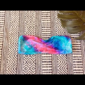 !!!! SOLD!!!VS PINK. Tie dye neon bandeau